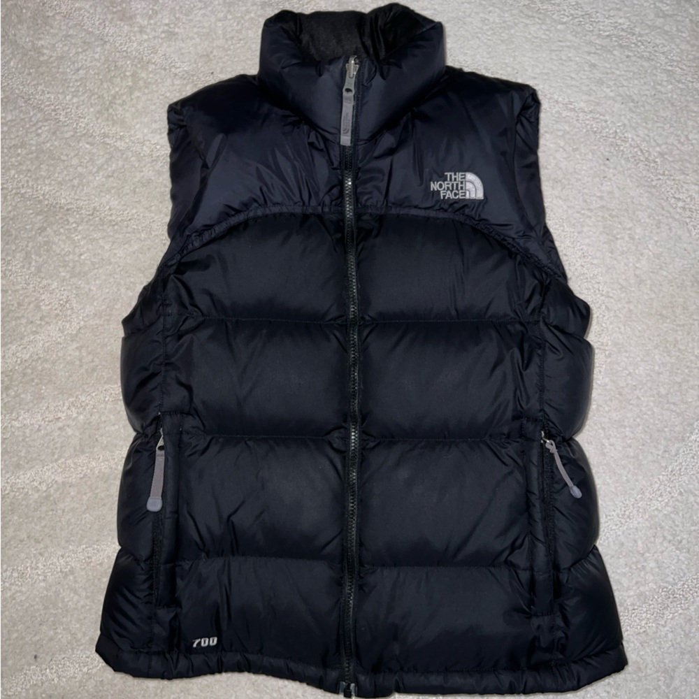 Black North Face Nuptse 700 Puffer Vest